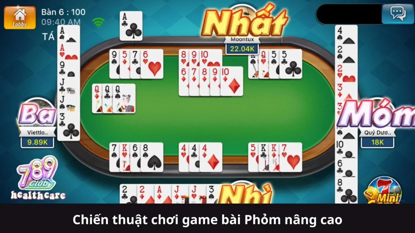 Chiến thuật chơi game bài Phỏm nâng cao