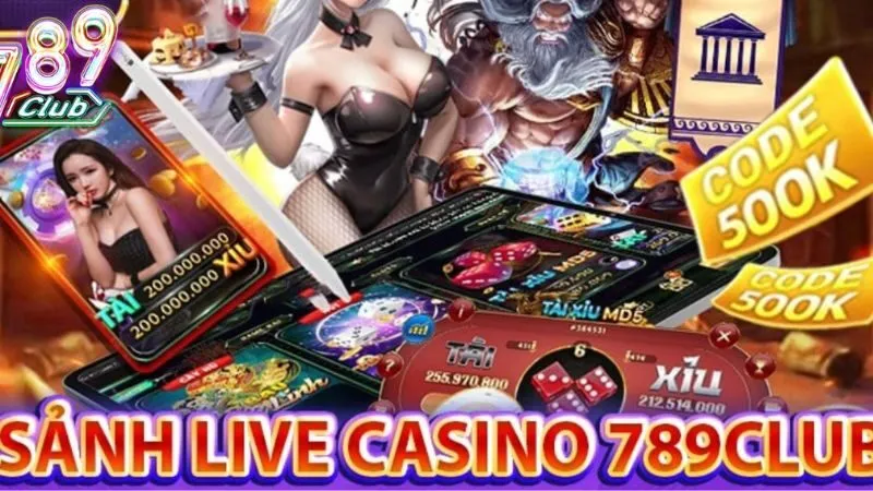 Sảnh casino tại 789Club